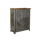 Anrichte DKD Home Decor Grau Metall Holz Braun (83 x 40 x 102 cm)