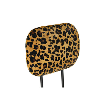 Hocker DKD Home Decor Schwarz Metall Braun Haut (42 x 48 x 116 cm)
