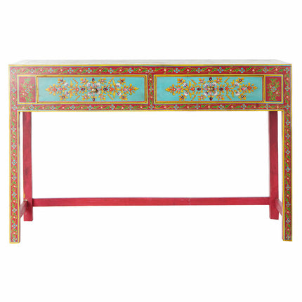 Beistelltisch DKD Home Decor 8424001853250 117 x 40 x 76 cm Spiegel Holz Bunt Acryl Mango-Holz