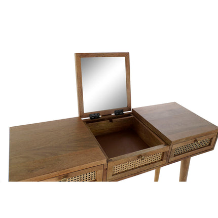 Konsole DKD Home Decor Raster natürlich Rattan Mango-Holz (115 x 40 x 84 cm)