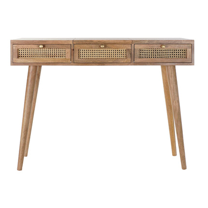Konsole DKD Home Decor Raster natürlich Rattan Mango-Holz (115 x 40 x 84 cm)