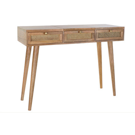 Konsole DKD Home Decor Raster natürlich Rattan Mango-Holz (115 x 40 x 84 cm)