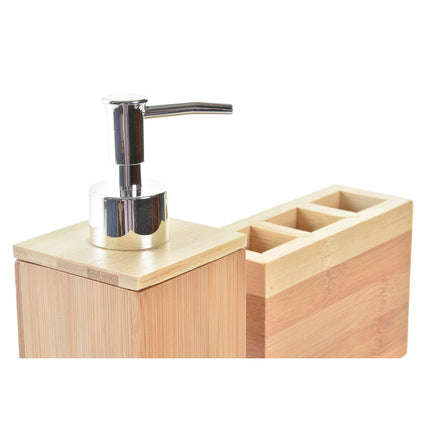 Badezimmer Set DKD Home Decor Bambus (13 x 5 x 9 cm) (2 pcs)