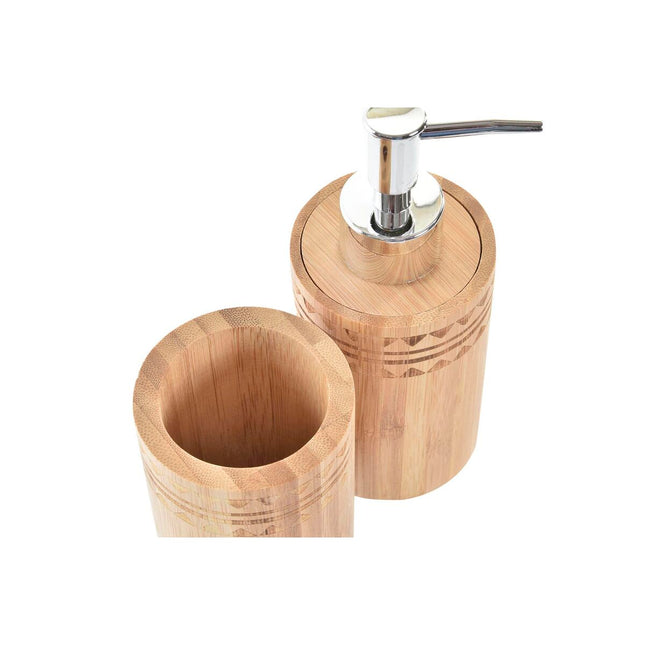 Badezimmer Set DKD Home Decor Bambus (6.8 x 11 x 6 cm) (2 pcs)