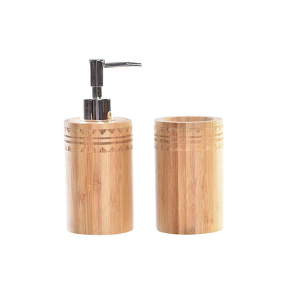 Badezimmer Set DKD Home Decor Bambus (6.8 x 11 x 6 cm) (2 pcs)