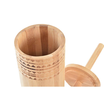 Toilettenbürste DKD Home Decor Bambus (10 x 10 x 24 cm)
