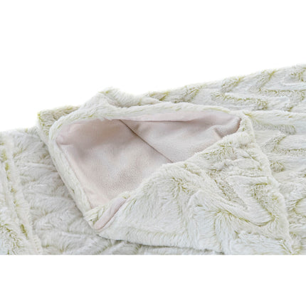Decke DKD Home Decor Zick-Zack 130 x 170 x 2 cm Weiß Berg