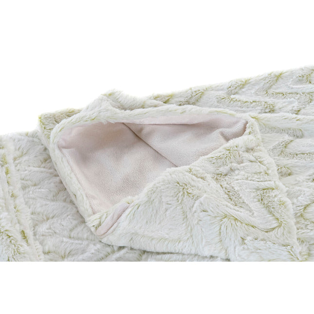 Decke DKD Home Decor Zick-Zack 130 x 170 x 2 cm Weiß Berg