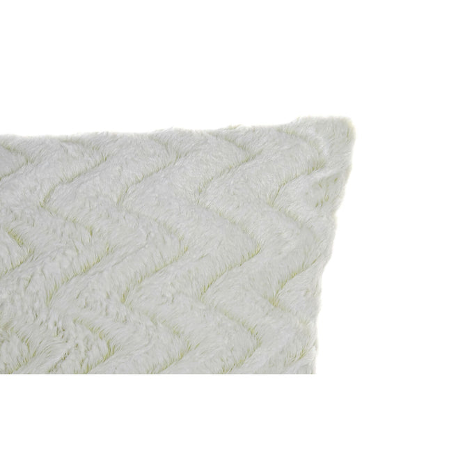 Kissen DKD Home Decor 45 x 10 x 45 cm Zick-Zack Weiß
