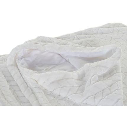 Decke DKD Home Decor Pfeile 150 x 200 x 2 cm Elfenbein Grundlegend