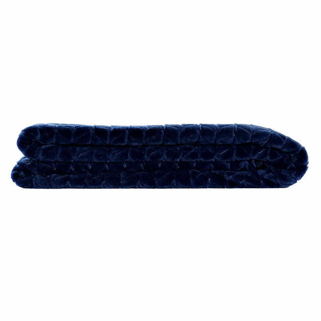 Decke DKD Home Decor Pfeile 130 x 170 x 2 cm Marineblau Grundlegend