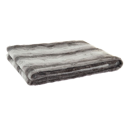 Decke DKD Home Decor Tier 150 x 200 x 2 cm Grau Weiß zweifarbig Berg