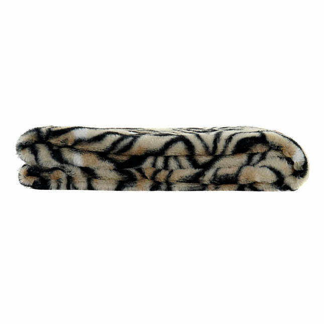 Decke DKD Home Decor Wilde 130 x 170 x 2 cm Schwarz Gelb Kolonial