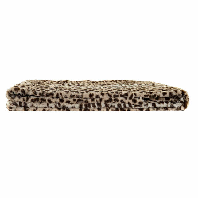 Decke DKD Home Decor Wilde 150 x 200 x 2 cm Schwarz Orange Kolonial