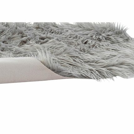 Teppich DKD Home Decor Grau Polyester Mit Haar 60 x 90 x 2 cm
