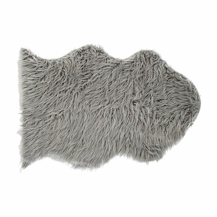 Teppich DKD Home Decor Grau Polyester Mit Haar 60 x 90 x 2 cm
