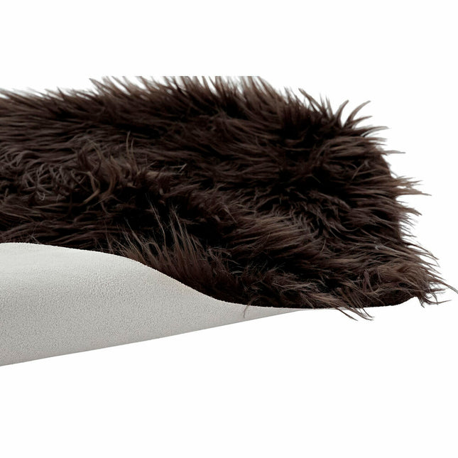 Teppich DKD Home Decor Braun Polyester Mit Haar 60 x 90 x 2 cm