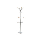 Hattestativ DKD Home Decor Silber Stahl Kautschukholz (45 x 42 x 180 cm)