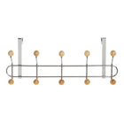 Jackenaufhänger für Türen DKD Home Decor 45 x 6,5 x 19 cm natürlich Silberfarben Stahl Moderne