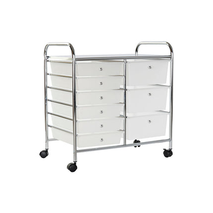 Schubladenschrank DKD Home Decor 63 x 39 x 65 cm Metall Weiß Kunststoff PVC