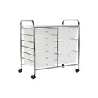 Schubladenschrank DKD Home Decor 63 x 39 x 65 cm Metall Weiß Kunststoff PVC