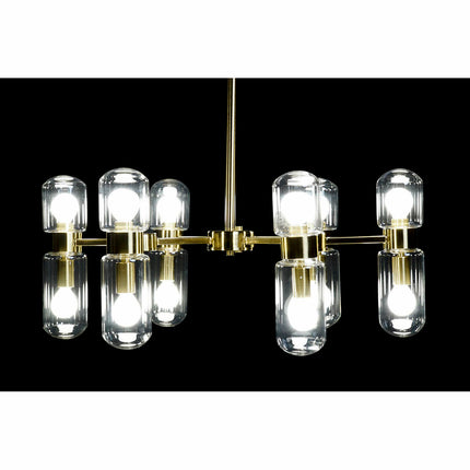 Deckenlampe DKD Home Decor Kristall Gold Metall 50 W (68 x 68 x 55 cm)