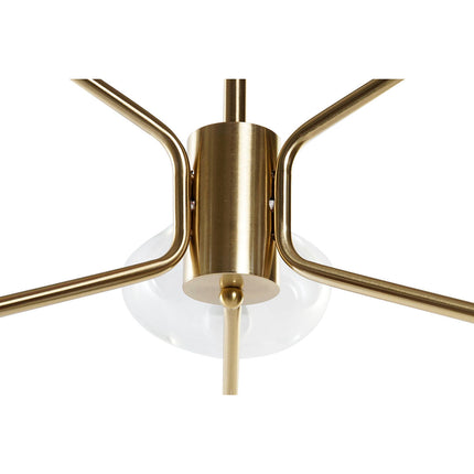Deckenlampe DKD Home Decor 70 x 67 x 60 cm Kristall Gold Metall Durchsichtig 50 W