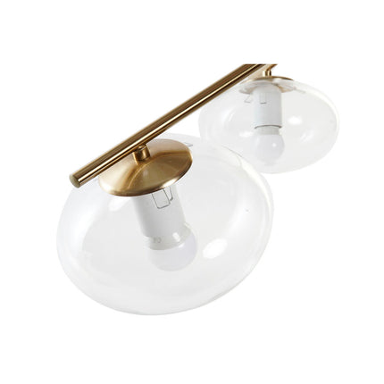 Deckenlampe DKD Home Decor 70 x 67 x 60 cm Kristall Gold Metall Durchsichtig 50 W