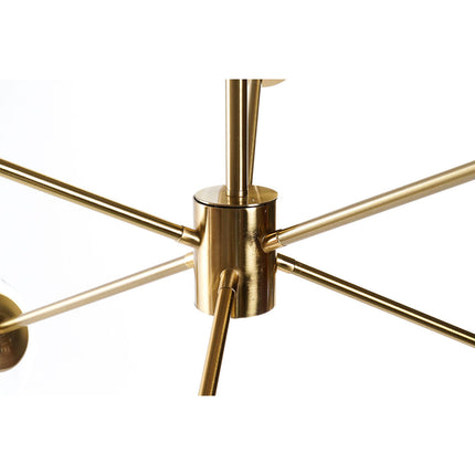 Deckenlampe DKD Home Decor 90 x 75 x 60 cm Kristall Gold Metall Durchsichtig 50 W