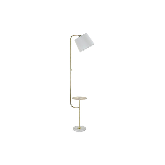 Stehlampe DKD Home Decor 38 x 30 x 180 cm Gold Metall Weiß Marmor 220 V 50 W