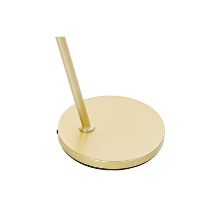 Stehlampe DKD Home Decor Golden Metall Polyester Leinen Weiß Glam (91 x 31 x 196 cm)