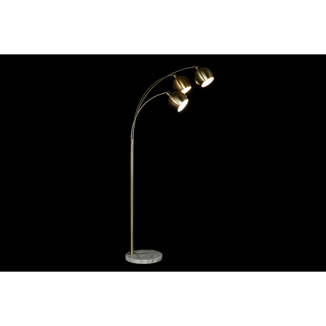 Stehlampe DKD Home Decor 70 x 80 x 182 cm Gold Metall Weiß Marmor 220 V 50 W