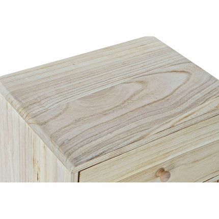 Schubladenschrank DKD Home Decor natürlich Metall Paulonia-Holz (40 x 29 x 78 cm)