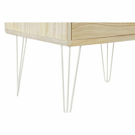 Schubladenschrank DKD Home Decor natürlich Metall Paulonia-Holz (40 x 29 x 78 cm)