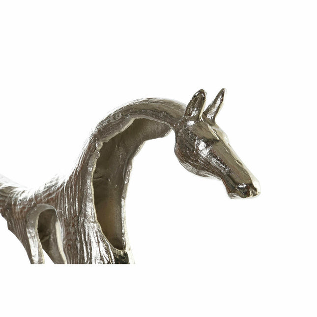 Deko-Figur DKD Home Decor 8424001856503 69 x 15 x 49 cm Pferd Silberfarben Schwarz