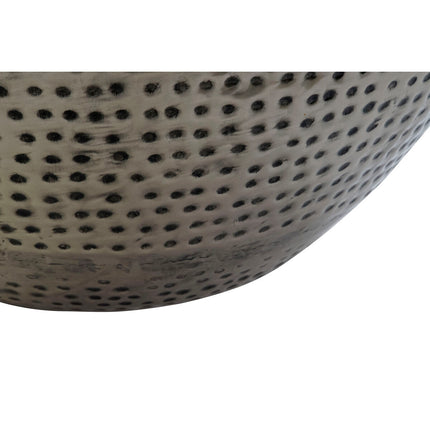 Beistelltisch DKD Home Decor Stahl Silber Weiß Marmor (71 x 71 x 33 cm)