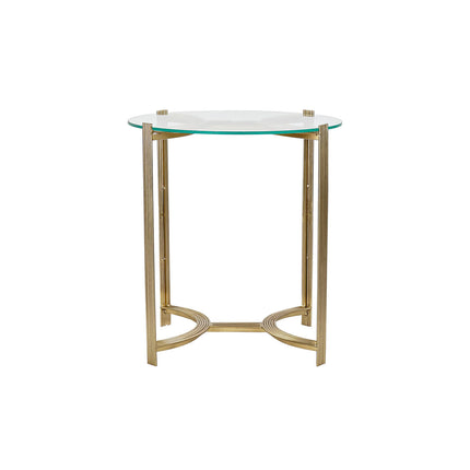 Beistelltisch DKD Home Decor Kristall Gold Stahl (45 x 45 x 49 cm)