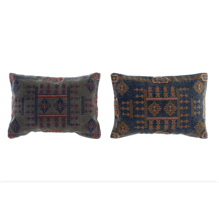 Kissen DKD Home Decor 50 x 10 x 35 cm Blau Orange Araber (2 Stück)