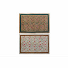 Teppich DKD Home Decor 120 x 180 x 0,4 cm Polyester Weiß Ikat Boho (2 Stück)