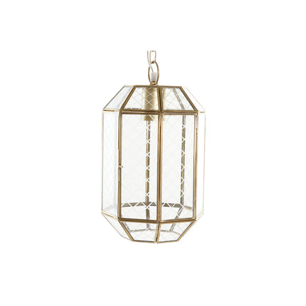 Deckenlampe DKD Home Decor Kristall Gold 220 V Messing 50 W 16 x 16 x 27 cm