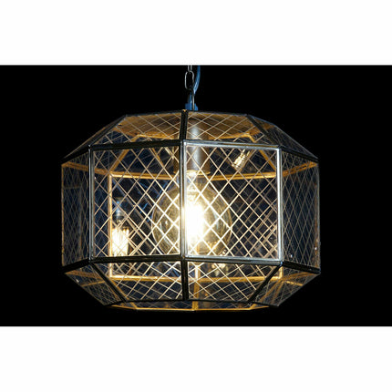 Deckenlampe DKD Home Decor 30 x 30 x 22 cm Kristall Gold Messing 50 W