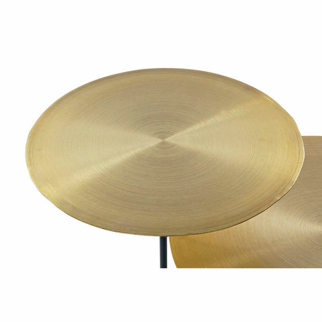 Beistelltisch DKD Home Decor Schwarz Gold Aluminium (73 x 53 x 61 cm)