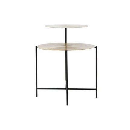 Beistelltisch DKD Home Decor Schwarz Gold Aluminium (73 x 53 x 61 cm)
