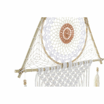 Traumfänger DKD Home Decor 8424001858279 42 x 2 x 97 cm Federn Orange türkis Boho (2 Stück)