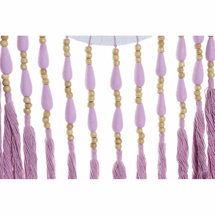 Traumfänger DKD Home Decor 8424001858286 32 x 2 x 85 cm Rosa Lila Randbereich Boho (2 Stück)