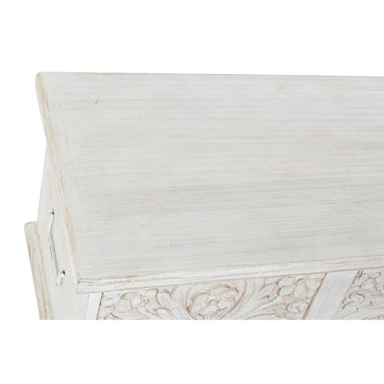 Truhe DKD Home Decor Weiß Mango-Holz 115 x 40 x 45 cm