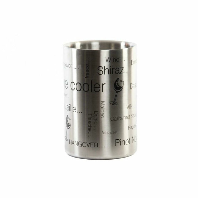 Flaschenkühler DKD Home Decor Silberfarben Edelstahl 12 x 12 x 18 cm