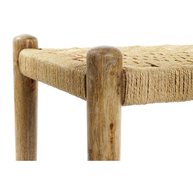 Hocker DKD Home Decor 145 x 55 x 49 cm natürlich Braun Schnur Mango-Holz
