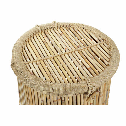 Korbsatz DKD Home Decor natürlich Schnur Bambus (44 x 44 x 60 cm) (2 Stücke)
