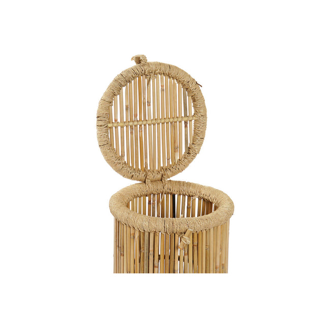 Korbsatz DKD Home Decor natürlich Schnur Bambus (44 x 44 x 60 cm) (2 Stücke)
